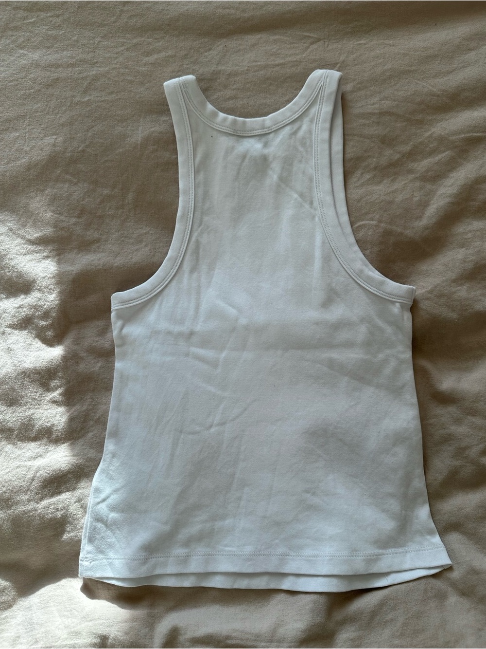 COS White Ribbed Racerback Tank - Picture 3 of 3